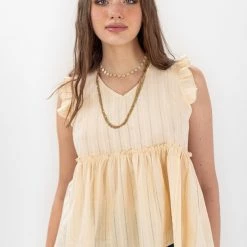 SHOKO Top Fiona Beige New In