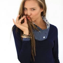 SHOKO Top Home Navy Tops & T-Shirts