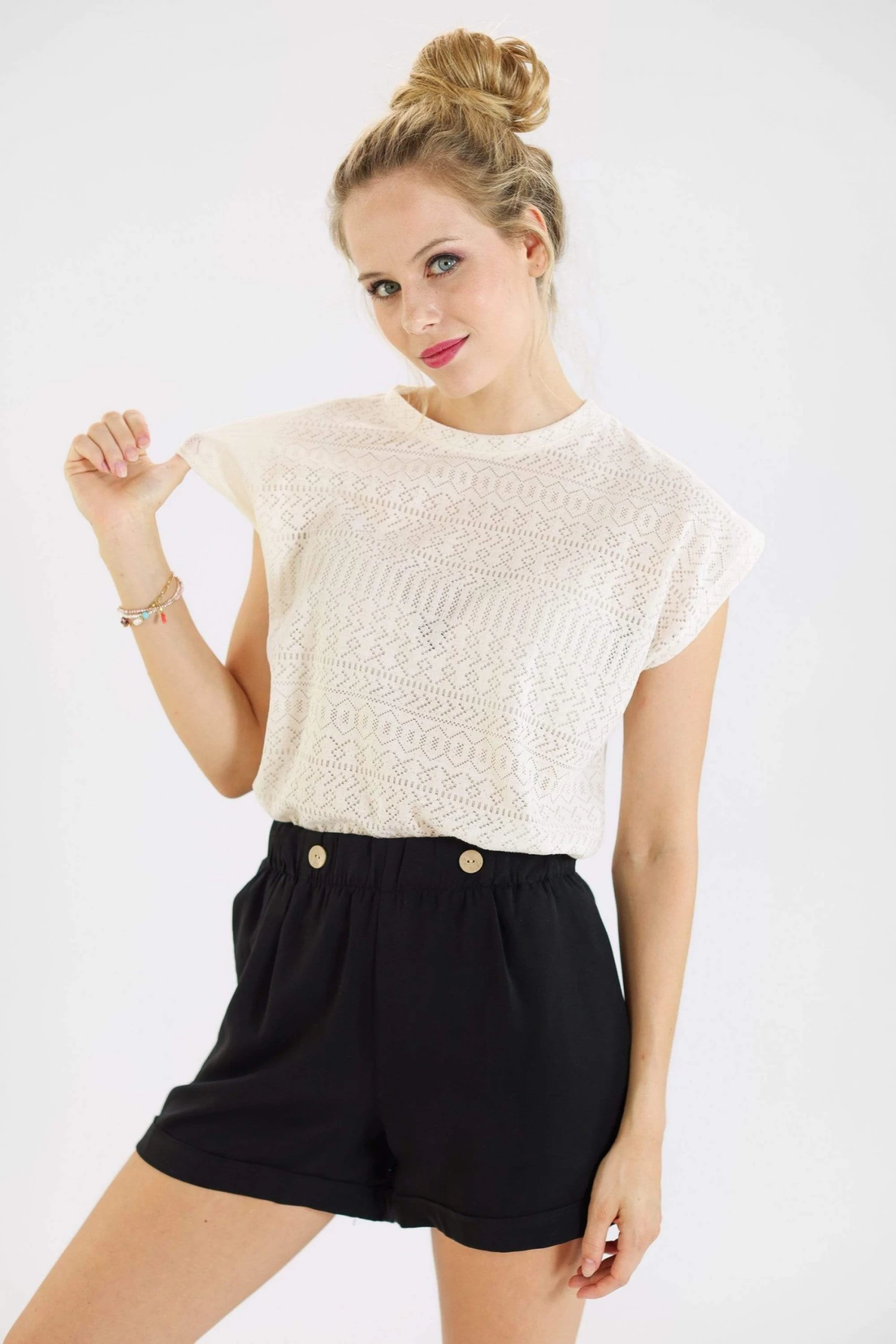 SHOKO Tops & T-Shirts Top Ikaria Cream Lace 1 SHOKO Tops & T-Shirts Top Ikaria Cream Lace