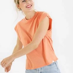 SHOKO Top Ikaria In Peach.