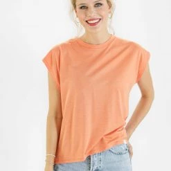 SHOKO Top Ikaria In Peach.