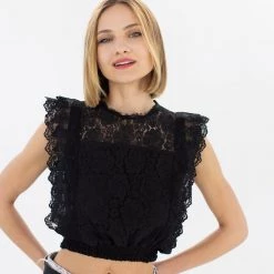 SHOKO Top Julia Black Lace
