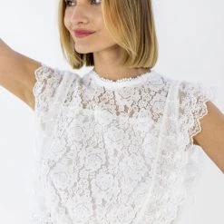SHOKO Tops & T-Shirts Top Julia White Lace