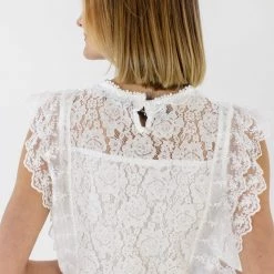 SHOKO Tops & T-Shirts Top Julia White Lace 9 SHOKO Tops & T-Shirts Top Julia White Lace