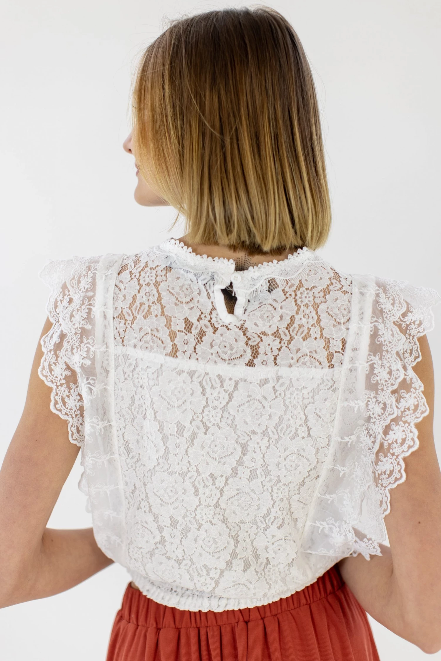 SHOKO Tops & T-Shirts Top Julia White Lace 5 SHOKO Tops & T-Shirts Top Julia White Lace