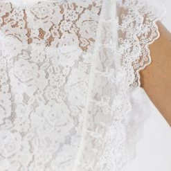 SHOKO Tops & T-Shirts Top Julia White Lace 7 SHOKO Tops & T-Shirts Top Julia White Lace