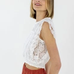 SHOKO Tops & T-Shirts Top Julia White Lace 8 SHOKO Tops & T-Shirts Top Julia White Lace
