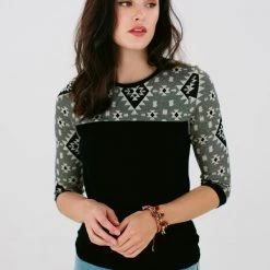 SHOKO Top Julka Black Aztec. 6 SHOKO Top Julka Black Aztec.