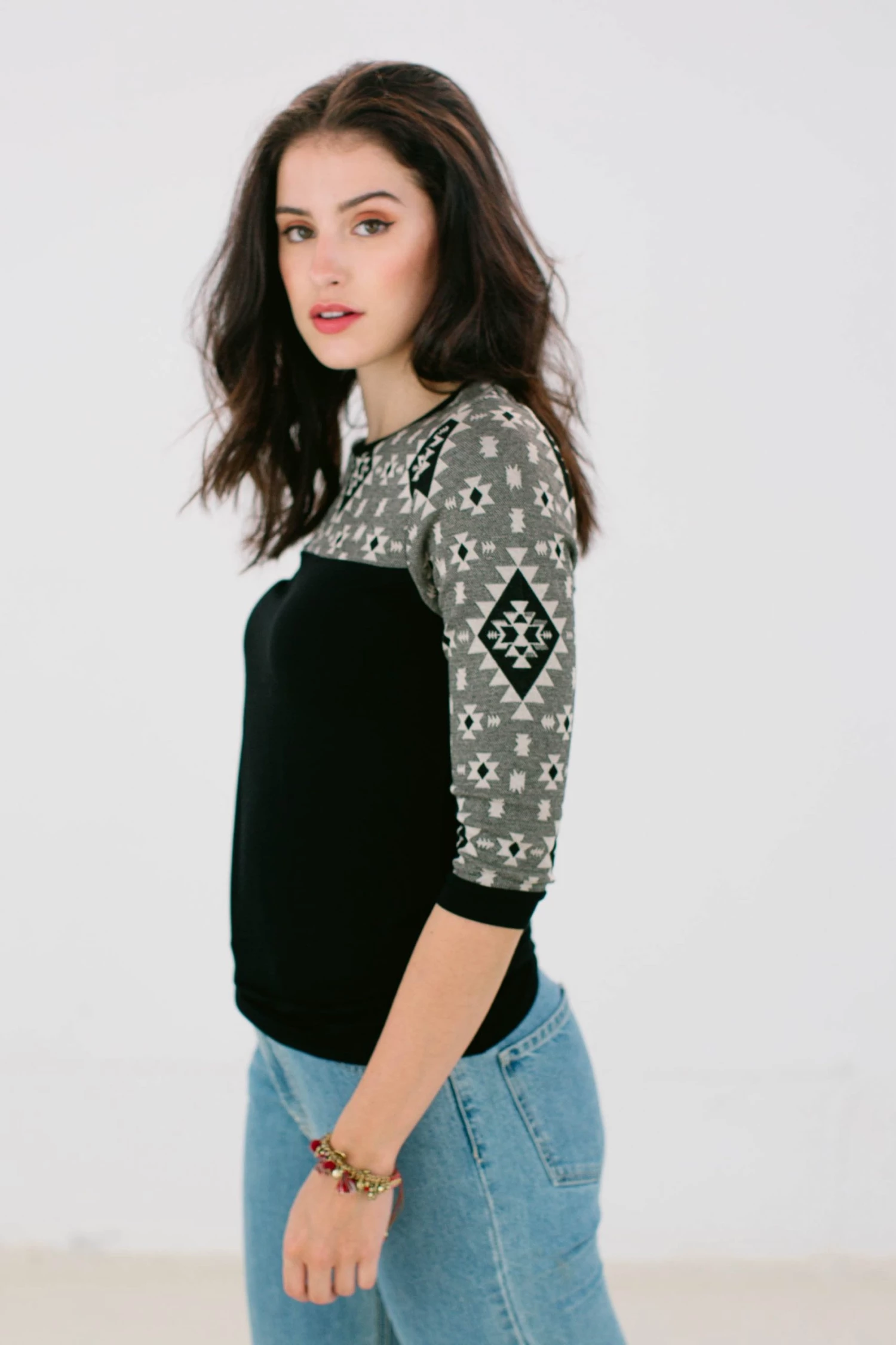 SHOKO Top Julka Black Aztec. 4 SHOKO Top Julka Black Aztec.