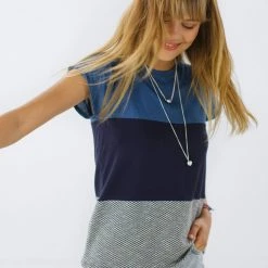 SHOKO Top Mia Blue Stripes