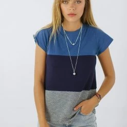 SHOKO Top Mia Blue Stripes