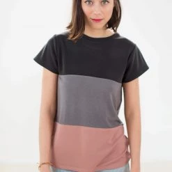 SHOKO Tops & T-Shirts Top Mia Dusty Stripes.