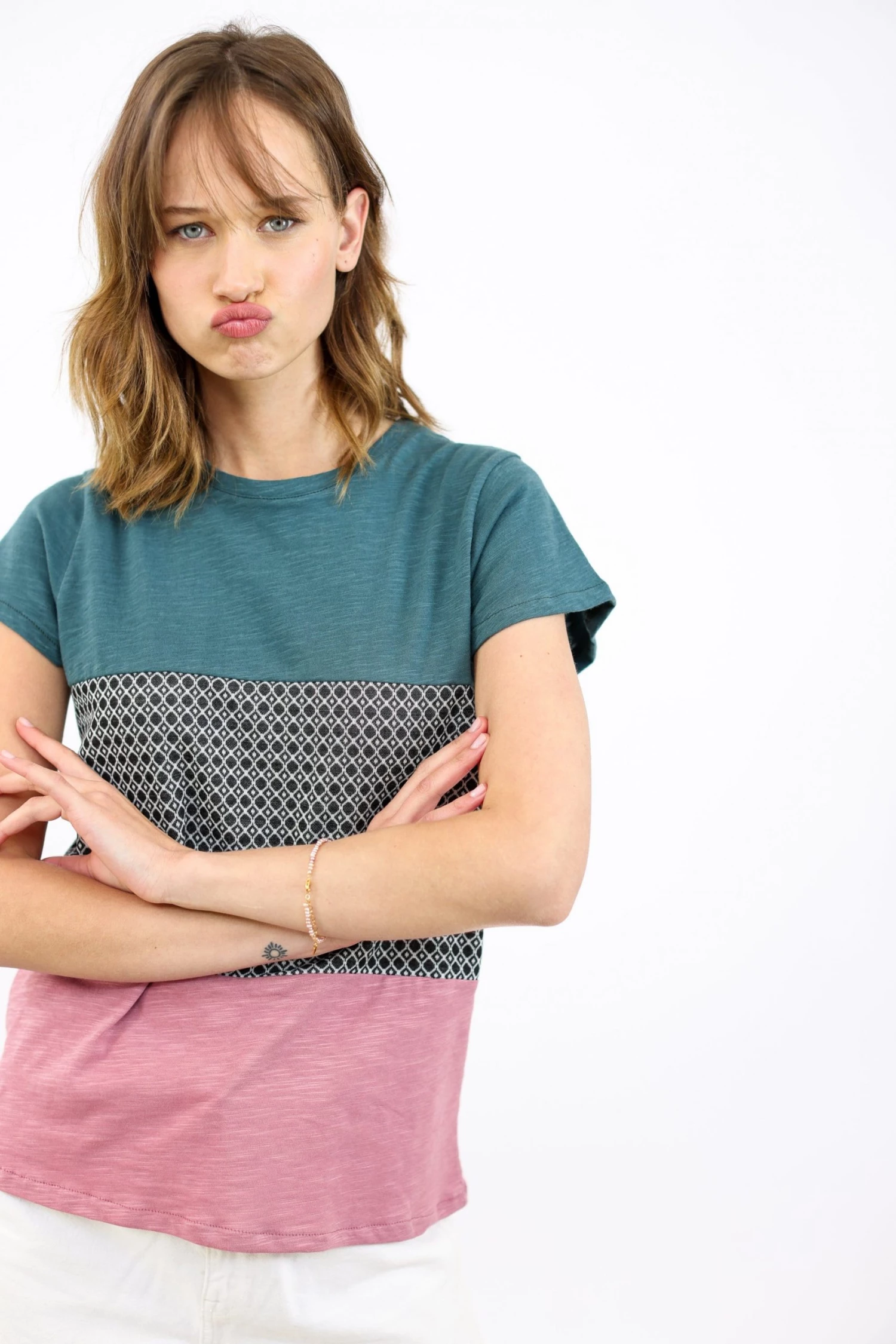 SHOKO Top Mia Green Diamond Pink 3 SHOKO Top Mia Green Diamond Pink