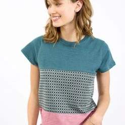 SHOKO Top Mia Green Diamond Pink