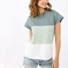 SHOKO Top Mia Olive Chevron White Tops & T-Shirts