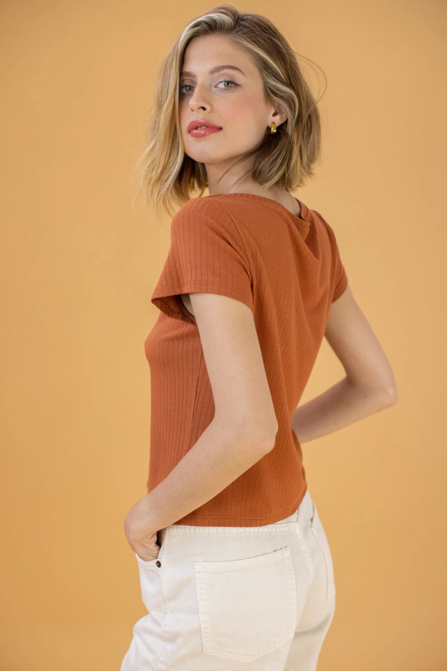 SHOKO Top Nancy Terracotta 3 SHOKO Top Nancy Terracotta