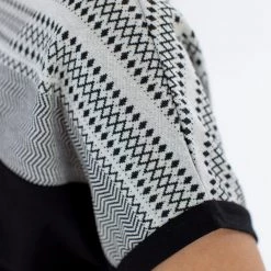 SHOKO Top Squares Black Ethnic