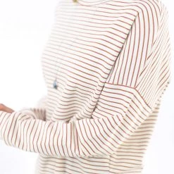 SHOKO Top Taylor Terracotta Stripes